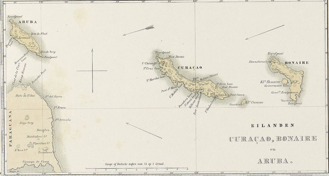 Aruba Curacao Bonaire 1860