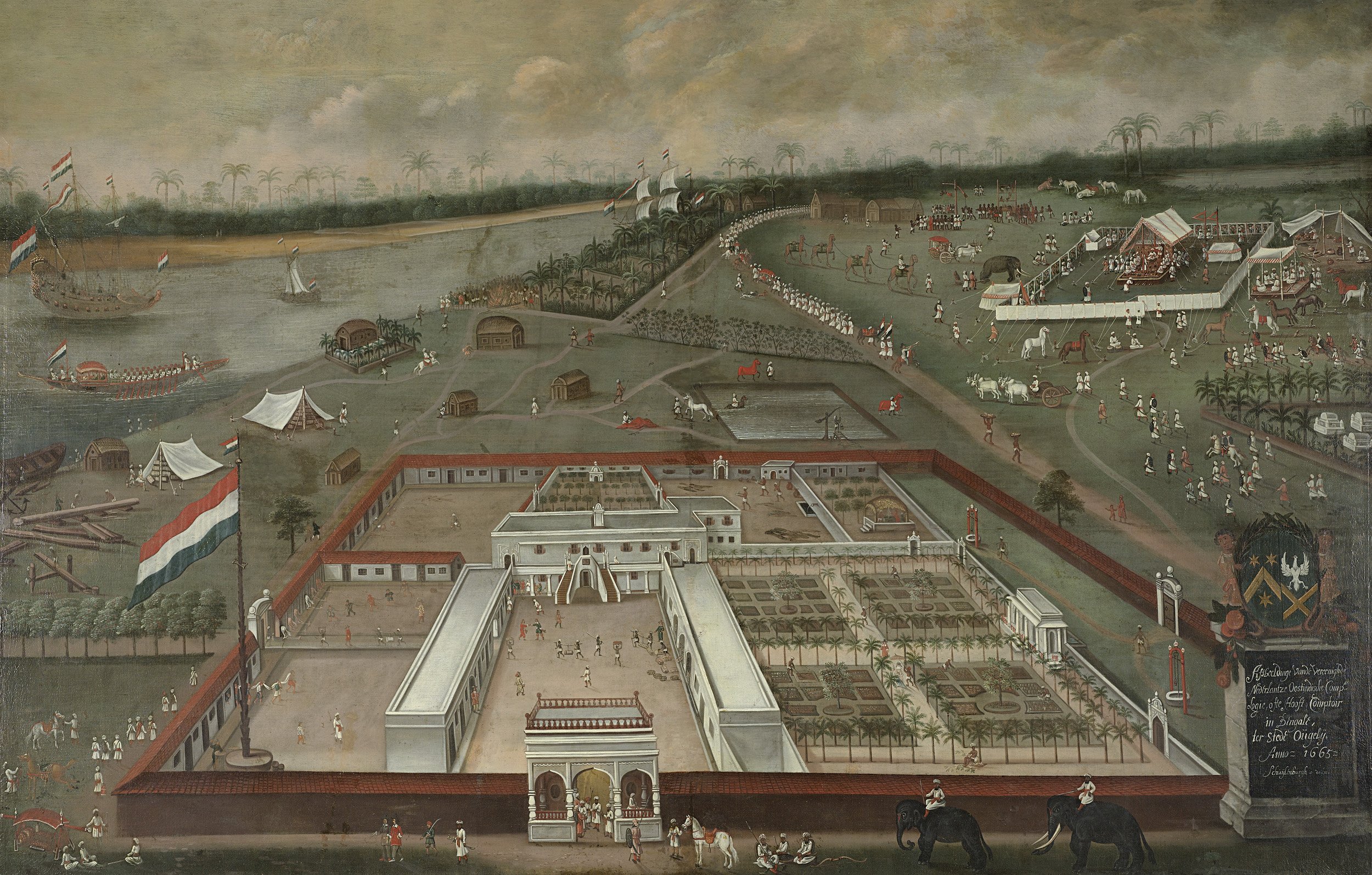 De handelsloge van de VOC in Hougly in Bengalen Rijksmuseum SK A 4282