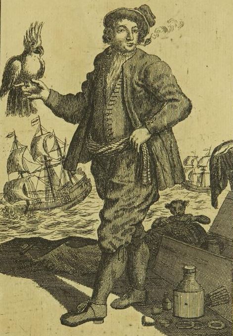 zeeman met papegaai
